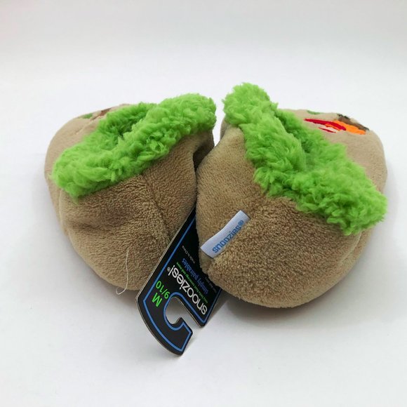 NWT Snoozies Men's Slippers Hunter Deer Medium 9/10 Tan - Picture 3 of 6